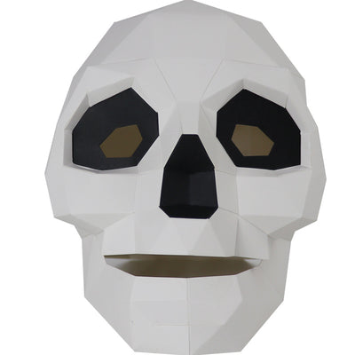 Máscara de Calavera Demonio de Papel para Disfraces DIY - Versión Nueva Halloween - Image 3