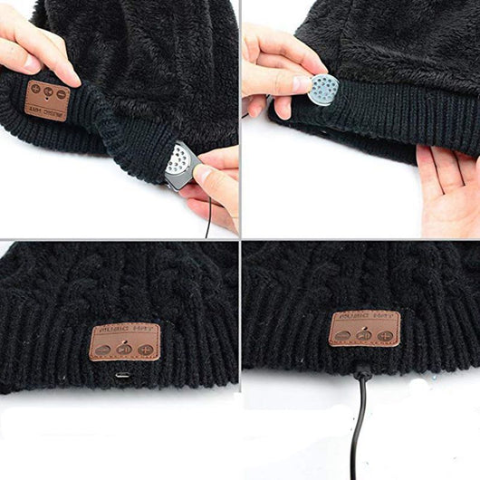 Gorro Tejido con Audífonos Inalámbricos Integrados Unisex - Image 14
