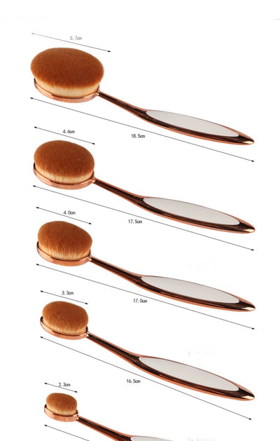 Set de Brochas de Maquillaje Oro Rosa Premium - Image 17