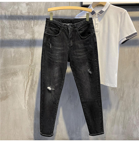 Pantalones Slim Fit Coreanos Retro - Estilo Casual Trendy