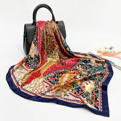 Pañuelo de Seda Estampado Europeo - Image 18