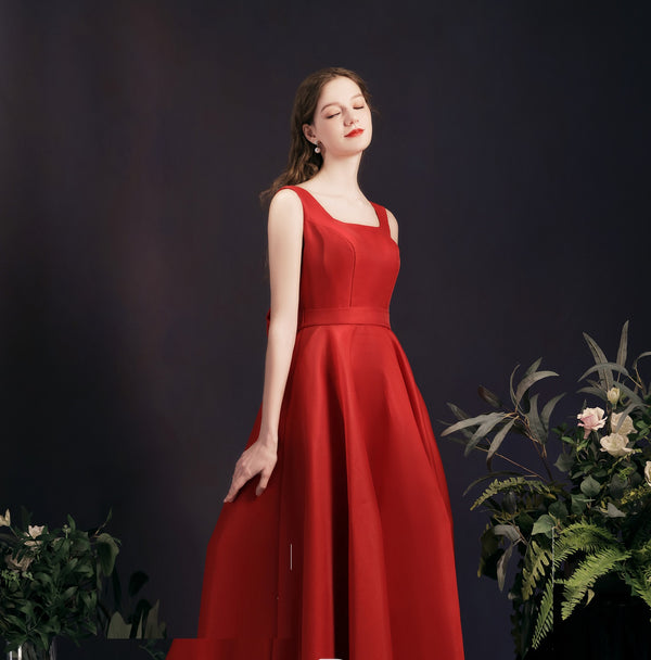 Vestido Midi Retro Sin Espalda para Mujer - Elegancia Atemporal - Image 3