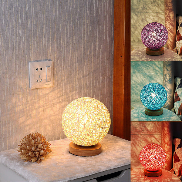 Lámpara LED Sepak Takraw Cielo Estrellado USB - Luz Nocturna Infantil de Mesita
