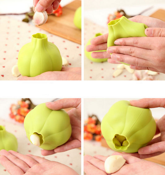 Pelador de Ajo Manual con Forma de Ajo