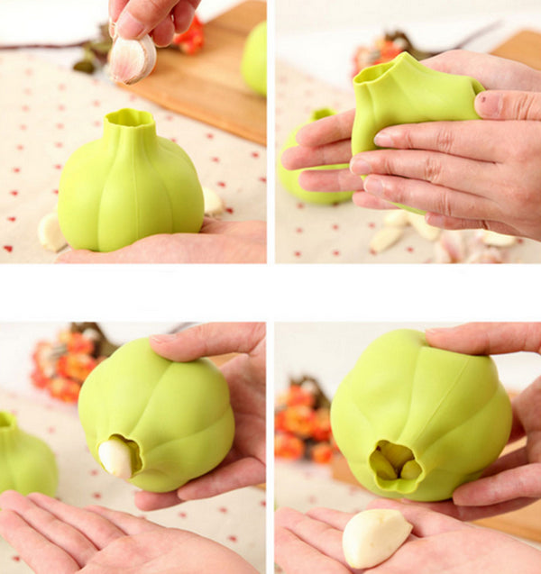 Pelador de Ajo Manual con Forma de Ajo