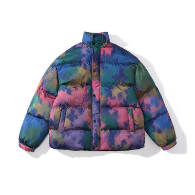 Chaqueta Acolchada Oversize con Bloques de Color - Algodón para Hombre y Mujer - Image 16