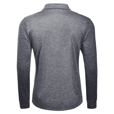 Camiseta Manga Larga Cuello Solapa Hombre - Colores Sólidos - Image 14