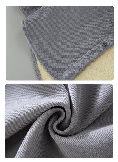 Chaqueta de Corduroy Grueso Forrada en Franela con Cuello Alto - Image 16