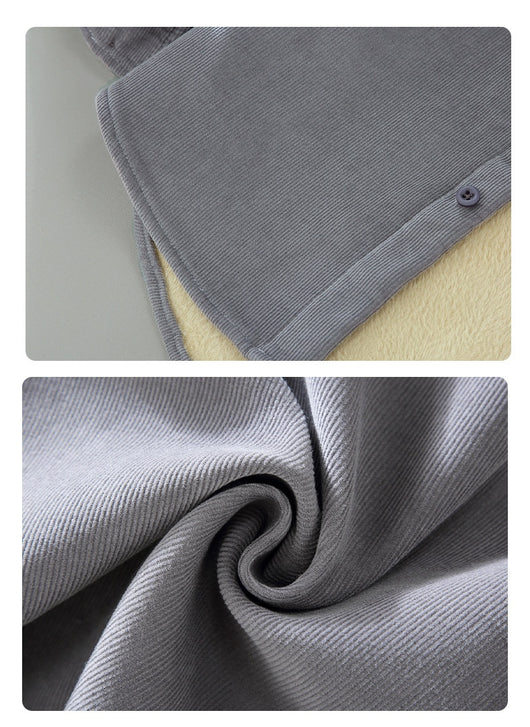 Chaqueta de Corduroy Grueso Forrada en Franela con Cuello Alto - Image 16