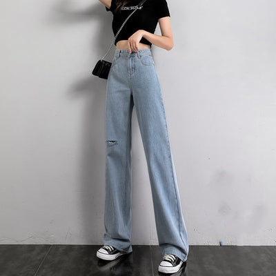 Pantalones Vaqueros Anchos Mujer Sección Fina Verano - Image 2