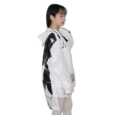Cortavientos Impermeable Harajuku para Mujer - Image 8