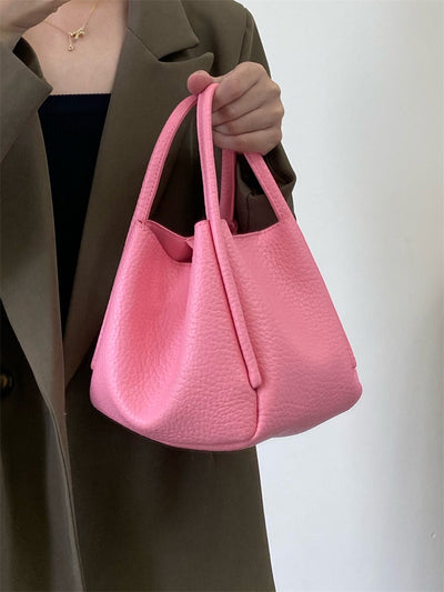 Bolso Bucket de Cuero Suave con Textura Lichee Premium - Image 13