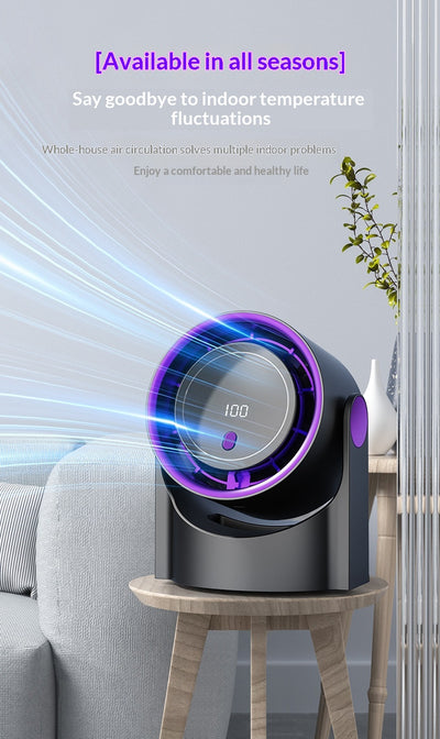 Ventilador de Escritorio con Pantalla Digital y Batería Recargable - Image 28
