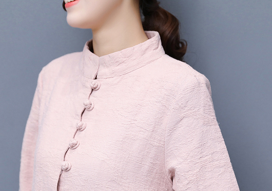 Cortavientos Retro de Algodón y Lino para Mujer con Diseño Artístico - Image 17