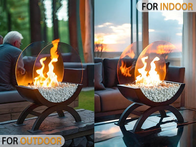 Lámpara Chimenea de Alcohol para Escritorio - Calefacción Decorativa para el Hogar - Image 11