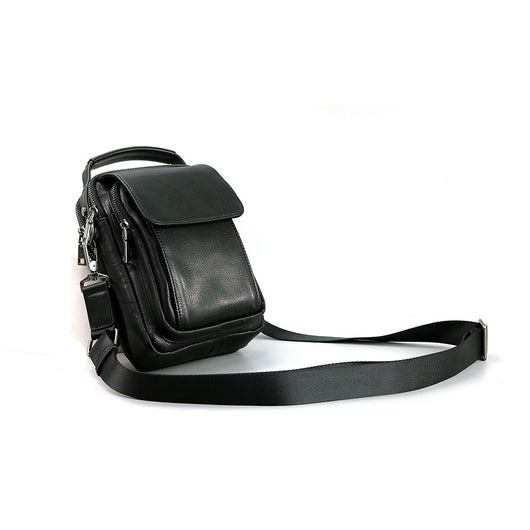 Bolsa Mensajera de Cuero Genuino Retro - Estilo Casual para Hombre - Image 3