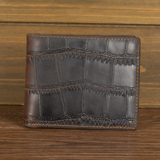 Cartera de Cuero Vacuno Primera Capa Horizontal Plateada