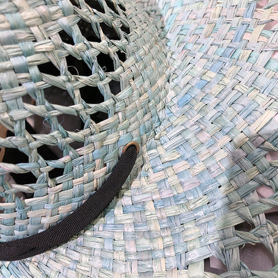 Sombrero de Rafia con Ala Ancha y Borlas Coloridas - Protección Solar Elegante - Image 10