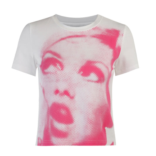 Camiseta Slim Fit Estampado Hip-hop Verano Street Style