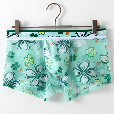 Ropa Interior Masculina de Malla Transparente con Estampado Floral - Image 7