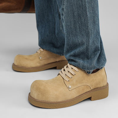 Botas Plataforma Estilo Británico con Altura Aumentada - Zapatos Derby Elegantes - Image 2
