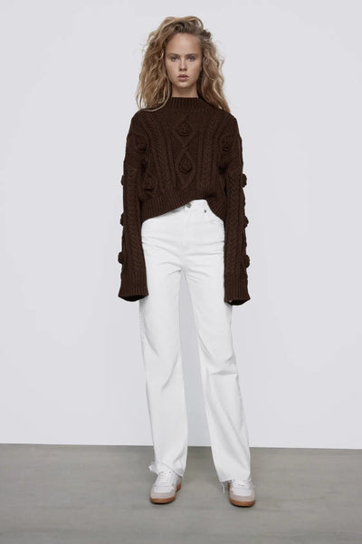 Suéter Corto Tejido para Otoño e Invierno - Base Versátil - Image 8