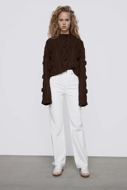 Suéter Corto Tejido para Otoño e Invierno - Base Versátil - Image 8