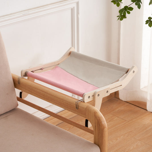 Cama Colgante para Gatos - Ventana y Balcón con Cristal y Madera - Image 2
