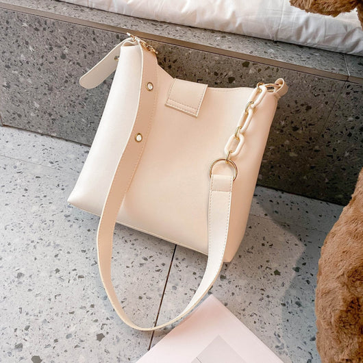Set de 2 Bolsos de Cuero Genuino para Mujer - Bolso Tipo Bucket y Mensajero - Image 12