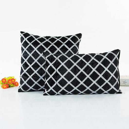 Funda de Almohada Rayas Bordadas con Cinta Decorativa - Estilo Pastoral Trendy - Image 34