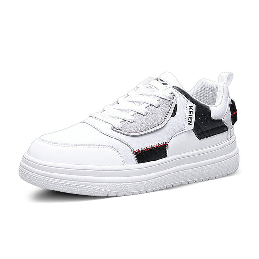 Tenis Deportivos Casual con Plataforma Blanca para Hombre - Image 2