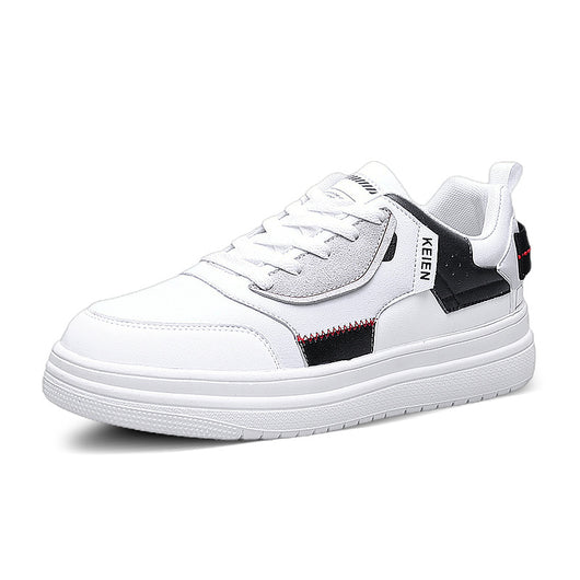 Tenis Deportivos Casual con Plataforma Blanca para Hombre - Image 2
