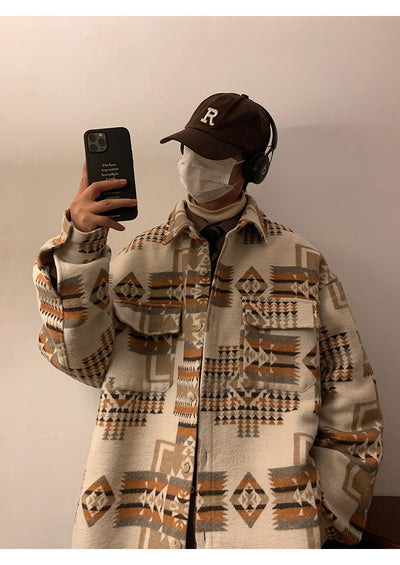 Abrigo de Lana Oversized para Hombre - Chaqueta Casual Holgada - Image 22
