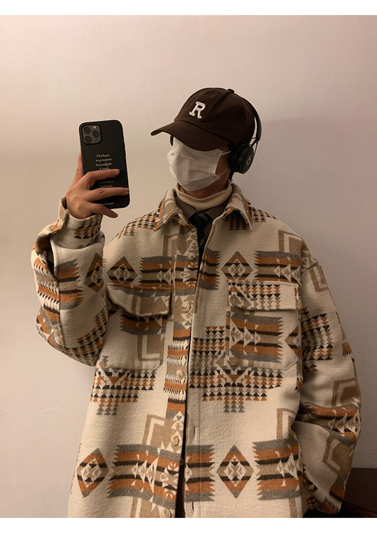 Abrigo de Lana Oversized para Hombre - Chaqueta Casual Holgada - Image 22
