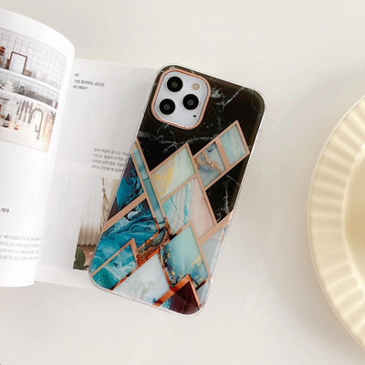 Funda Mármol con Acabado Electrochapado para Celular - Image 5