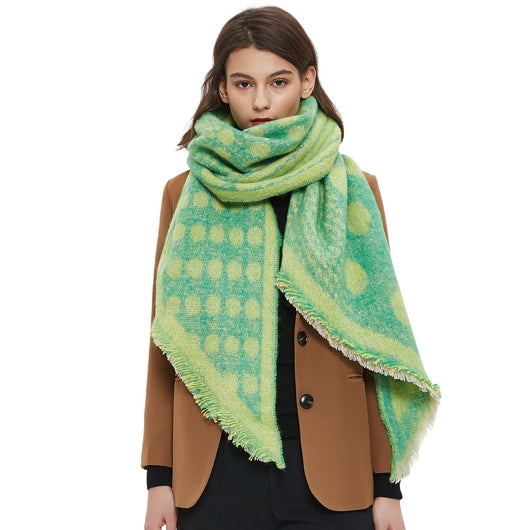Bufanda Circular Térmica para Mujer - Cuello Cálido Otoño Invierno con Diseño Jacquard - Image 2