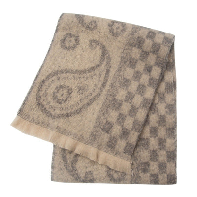 Bufanda Cuello Cálido Estampado Paisley Jacquard Unisex - Image 30