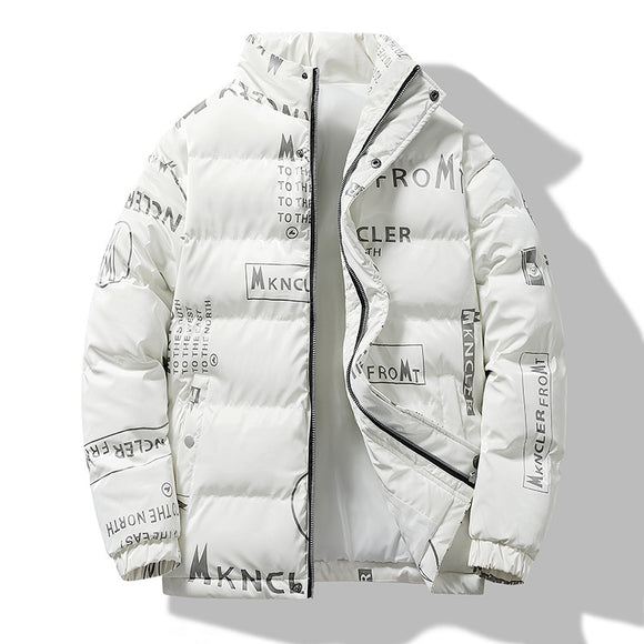 Abrigo de Invierno Estampado para Hombre