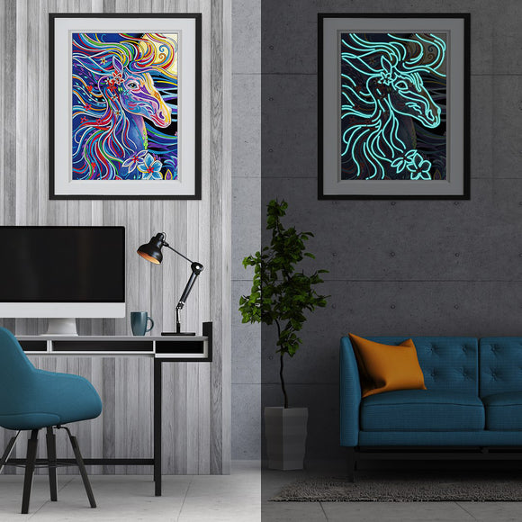 Pintura de Diamantes Plana con Resina Acrílica