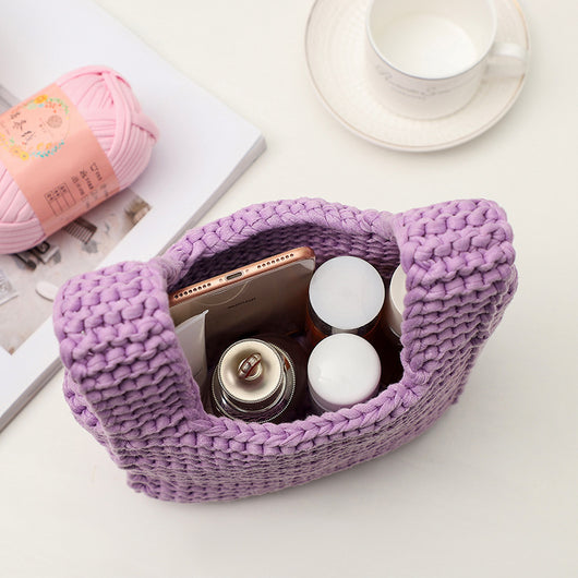 Bolsa Tejida Artesanal DIY - Material para Tejer Bolsos de Tela - Image 18