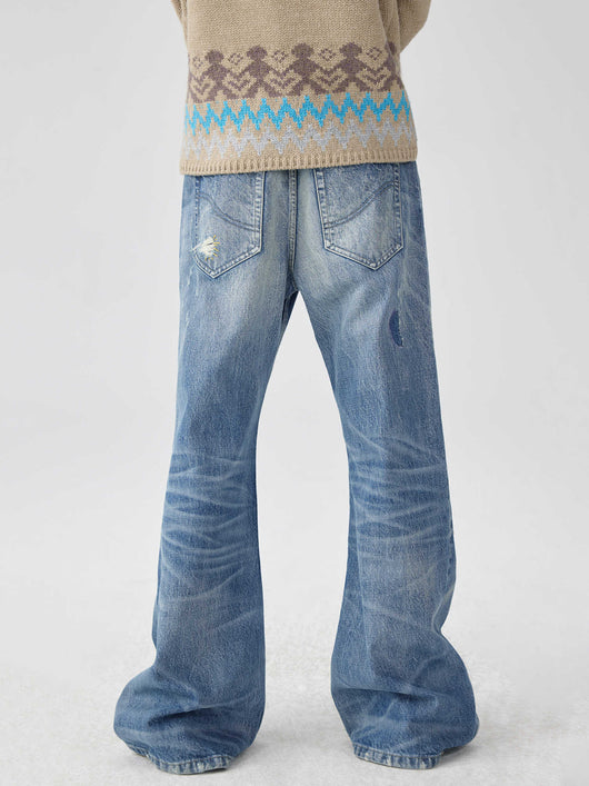 Jeans Acampanados Azul Lavado con Parches de Color - Image 14