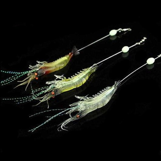 Kit de Señuelos Luminosos Bionómicos para Pesca de Robalo y Pez Negro