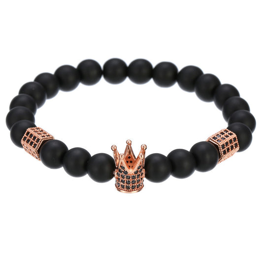 Pulsera Hexagonal para Hombre con Circonitas Incrustadas y Diseño de Corona - Image 46