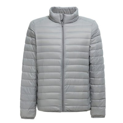 Chaqueta Acolchada de Plumón Ligera para Hombre Talla Grande - Image 4