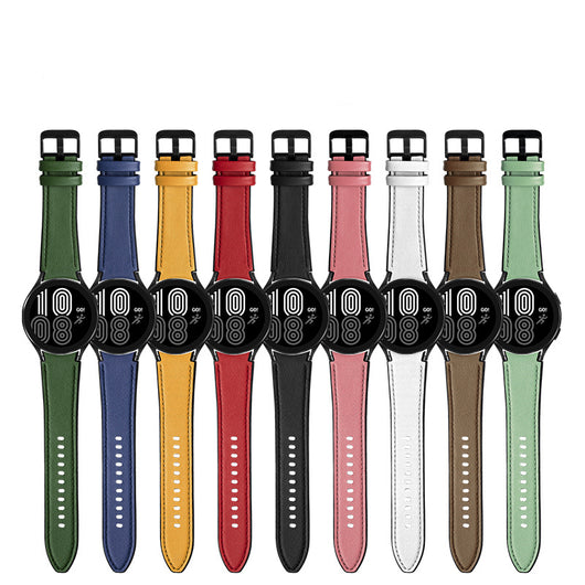 Correa Watch4 Clásica de Silicona y Cuero - Image 16