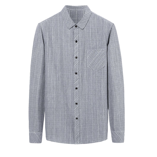 Camisa de Lino y Algodón Manga Larga para Hombre sin Planchado - Image 9