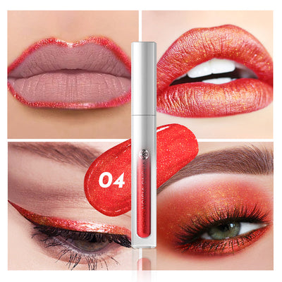 Paleta de 8 Colores: Sombras y Brillos Labiales Resistentes - Image 7