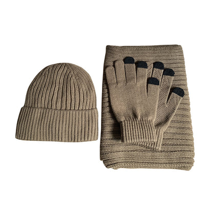 Conjunto de Gorro y Bufanda Tejido Europeo Americano - Image 5
