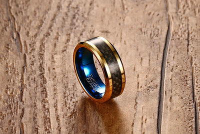 Anillo de Acero Tungsteno con Fibra de Carbono 8MM - Image 12