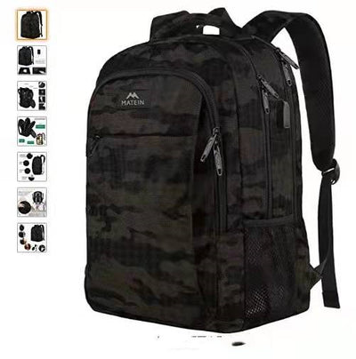 Mochila Portacomputadora Recargable para Viajes y Trabajo - Image 2